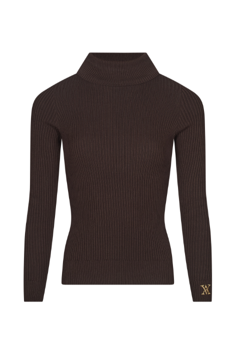 The Elizabeth Roll Neck Chocolate
