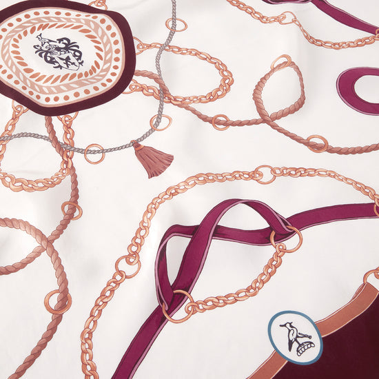 The Melford Silk Scarf Plum
