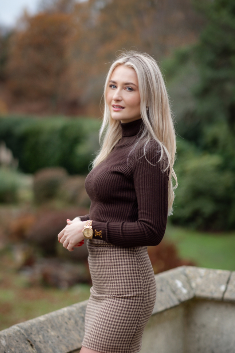The Elizabeth Roll Neck Chocolate