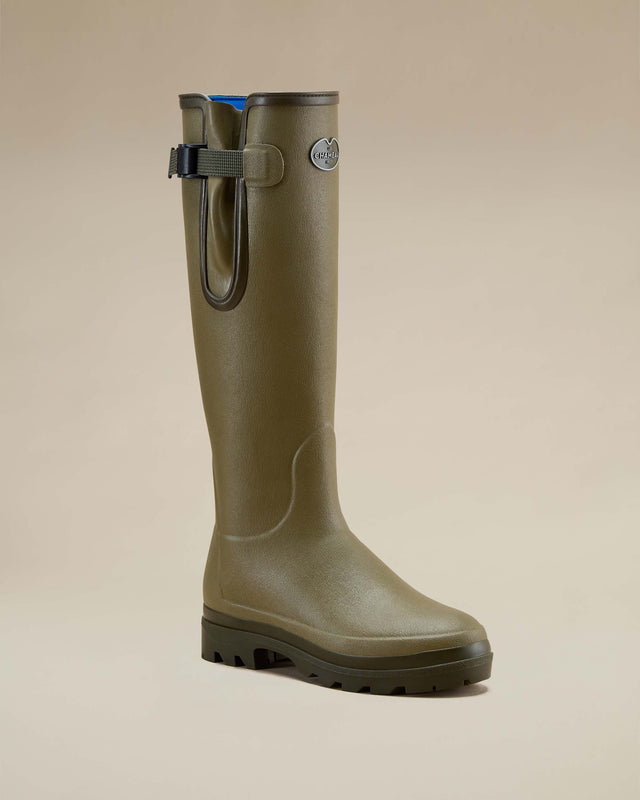 Women’s Vierzonord Neoprene Blue Lined Wellington Iconic Green