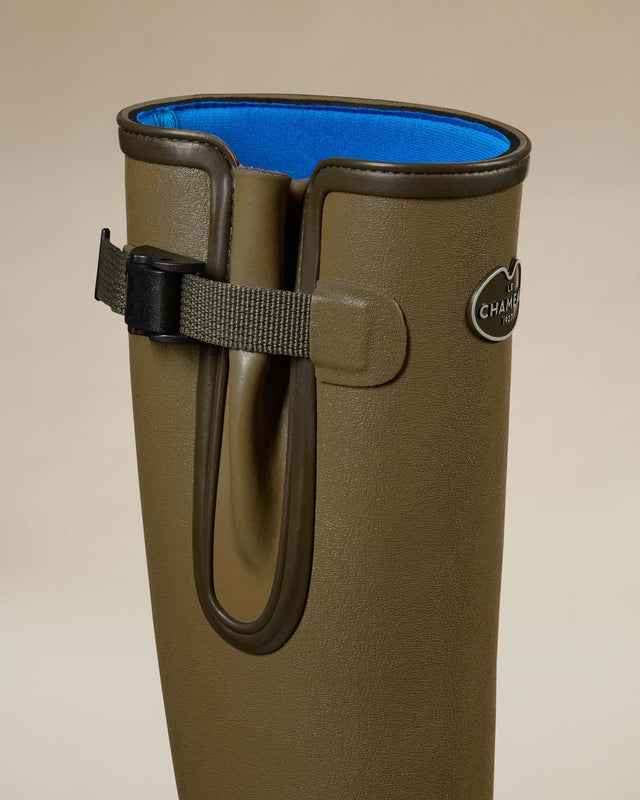 Women’s Vierzonord Neoprene Blue Lined Wellington Iconic Green