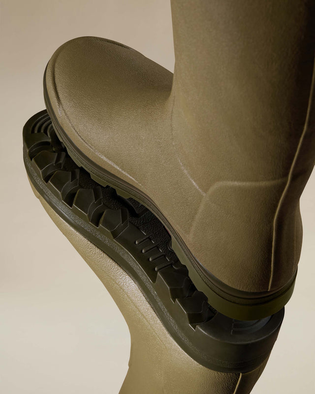 Men’s Vierzonord Neoprene Blue Lined Wellington Boot Iconic Green
