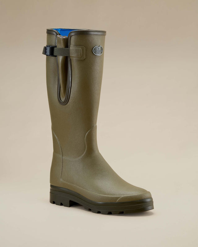 Men’s Vierzonord Neoprene Blue Lined Wellington Boot Iconic Green
