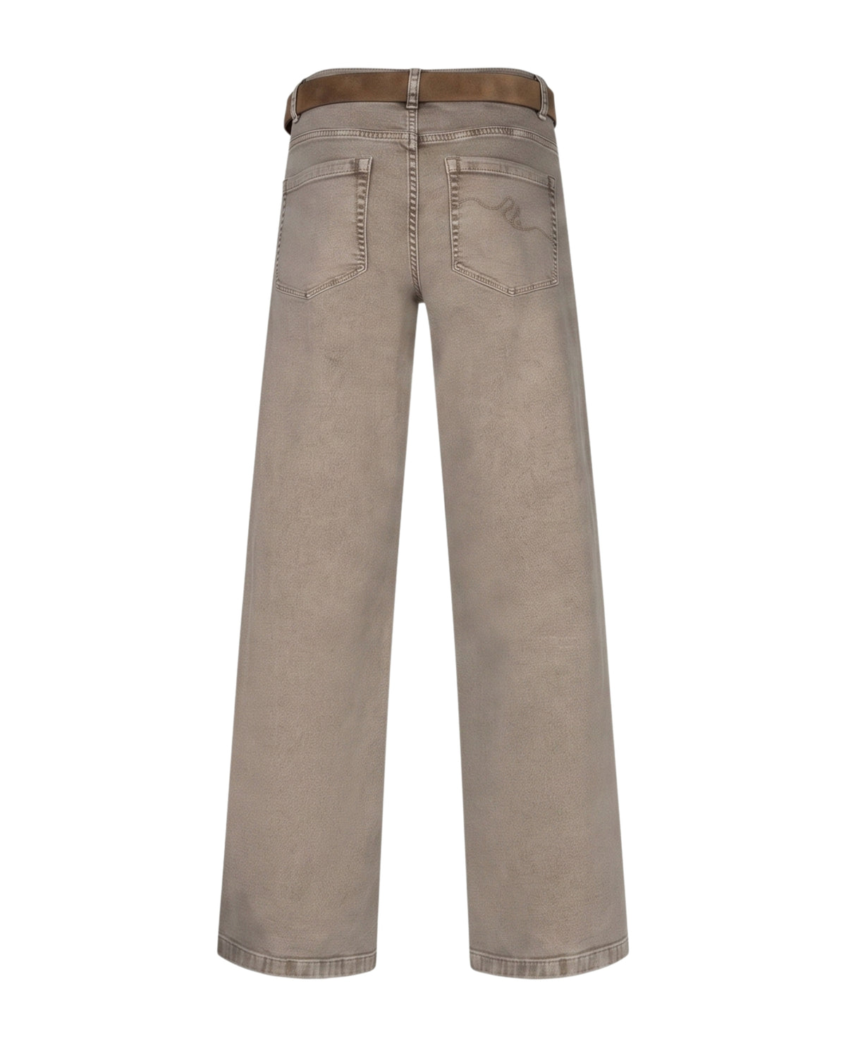 Colette & Belt Washed Twill Colour Jean Truffle