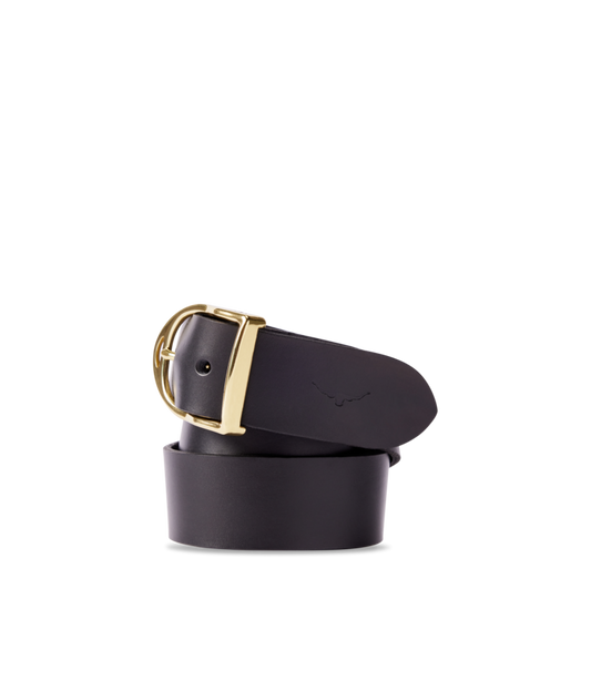 Isla Belt - Black Leather