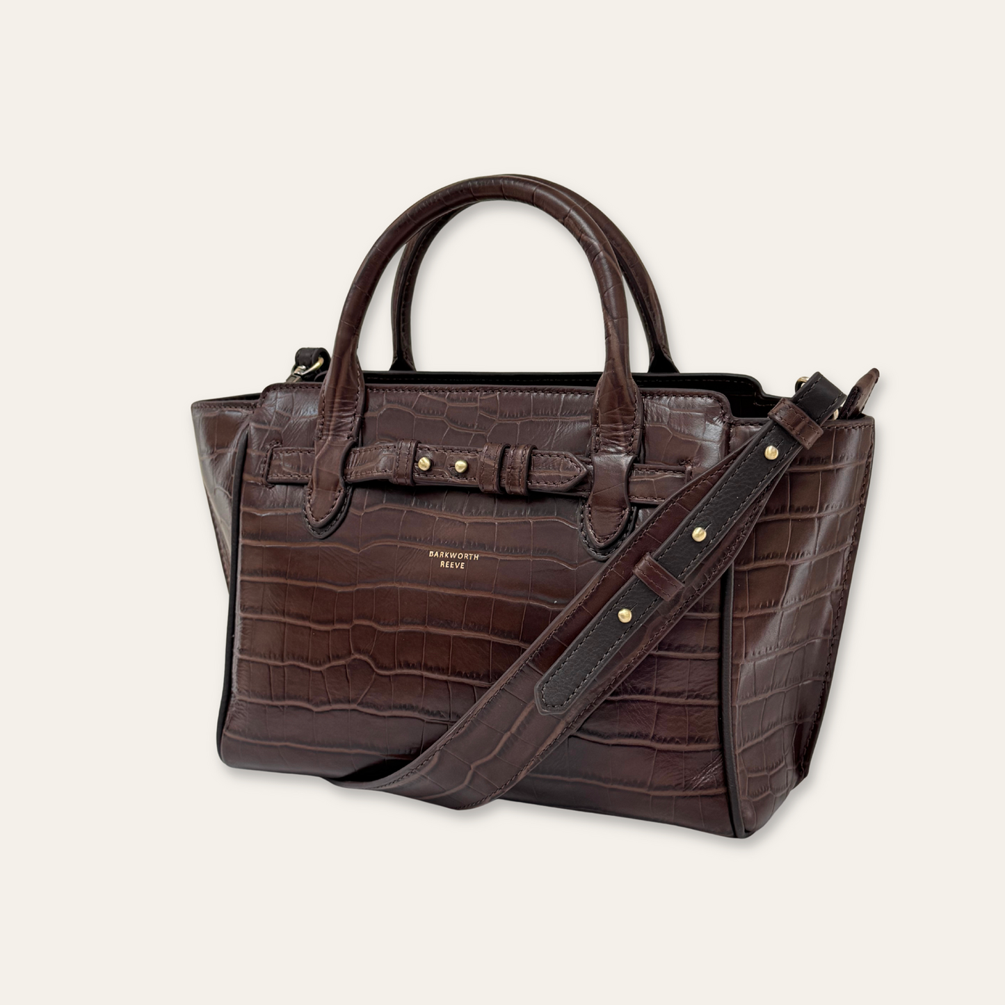 Middleton Chocolate Croc Leather