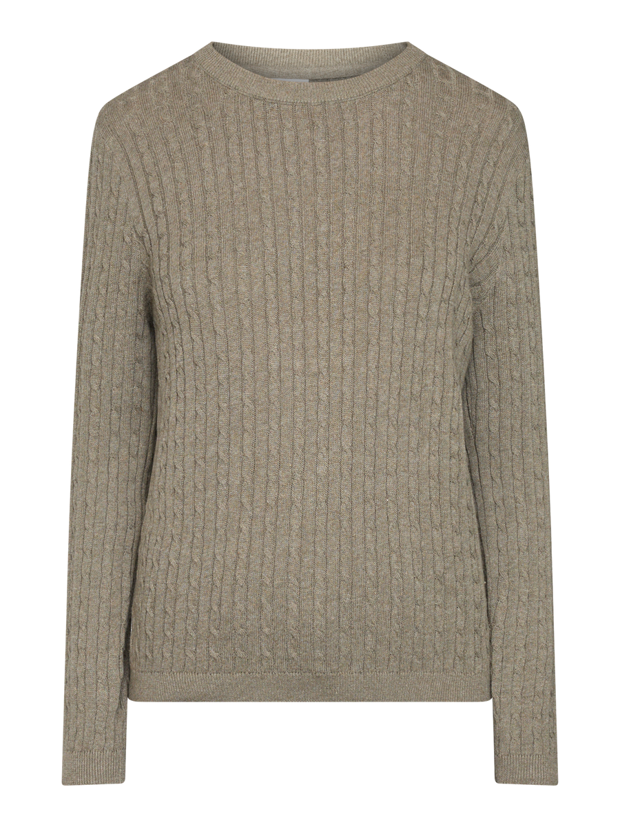 Klara Olive Green Melange Jumper