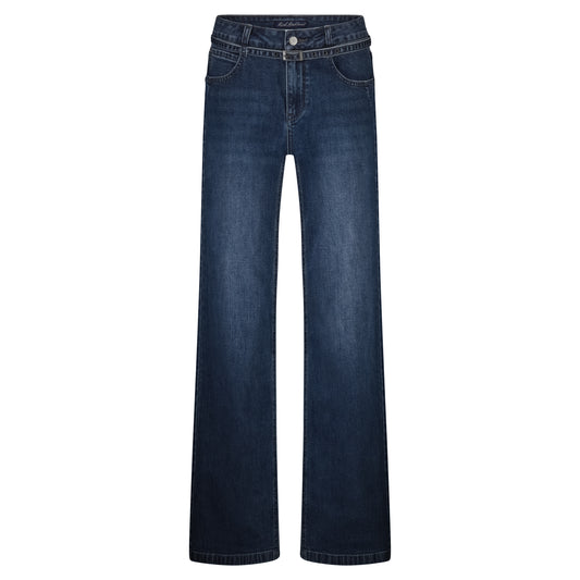 Claudette Dark Blue Used Jeans