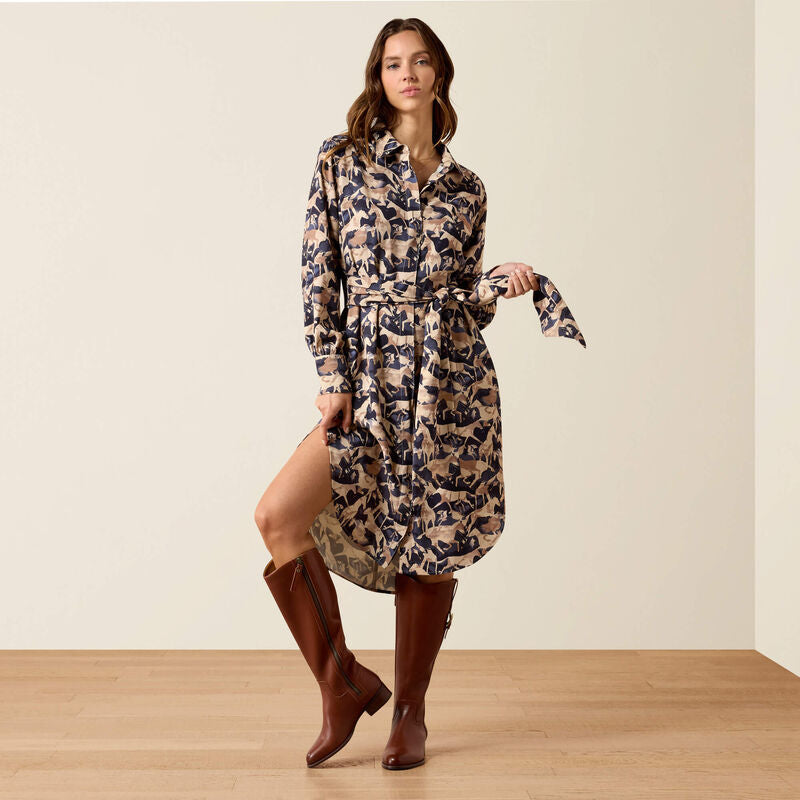 Culham Dress Navy Coincide Print