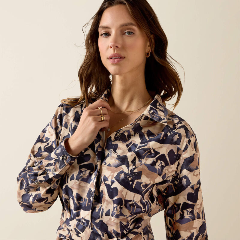 Culham Dress Navy Coincide Print