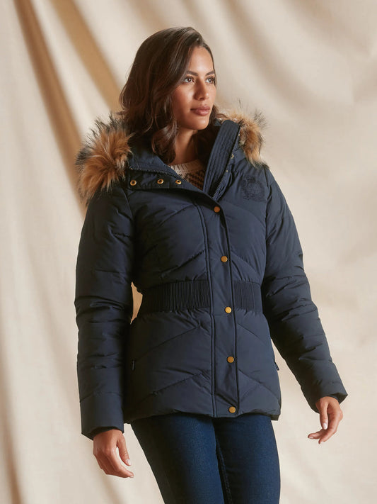 Lexie Navy Water Resistant Padded Jacket