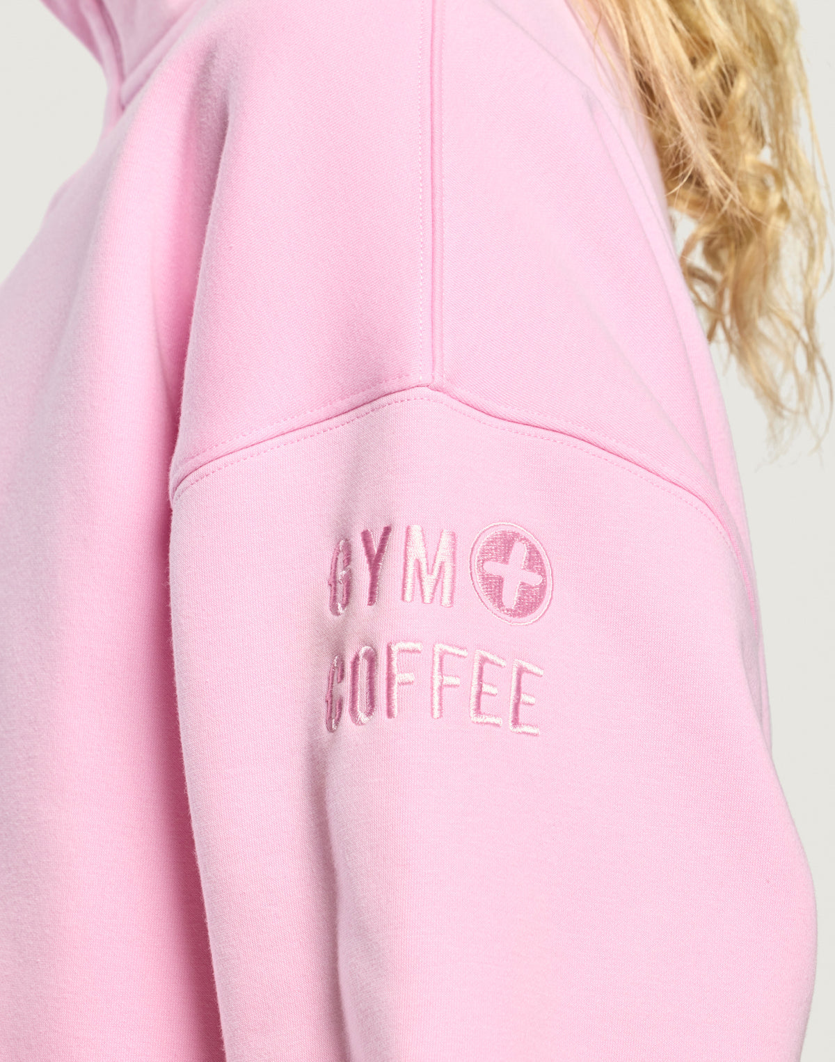Snap Collar Sierra Sweatshirt in Pink Blossom