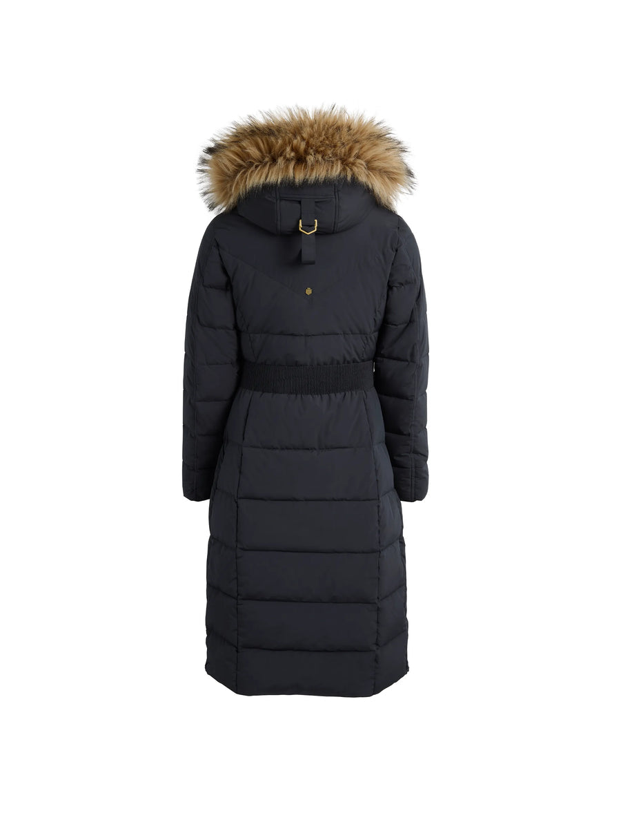 Lexi Navy Water Resistant Long Line Padded Coat
