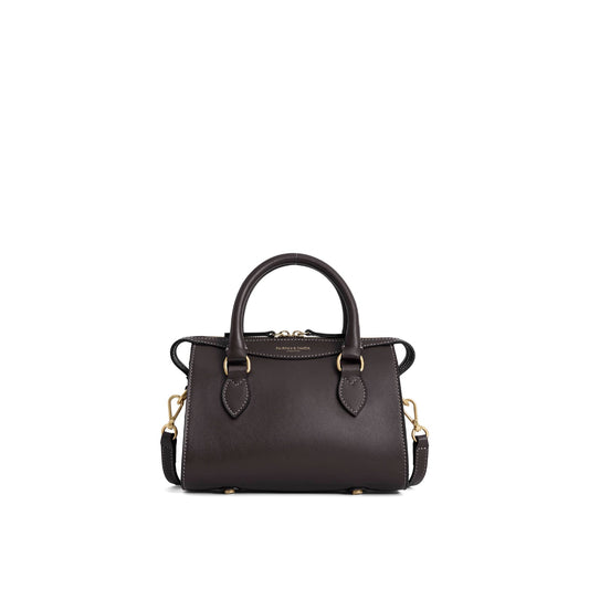 Kew Mahogany leather Mini handbag