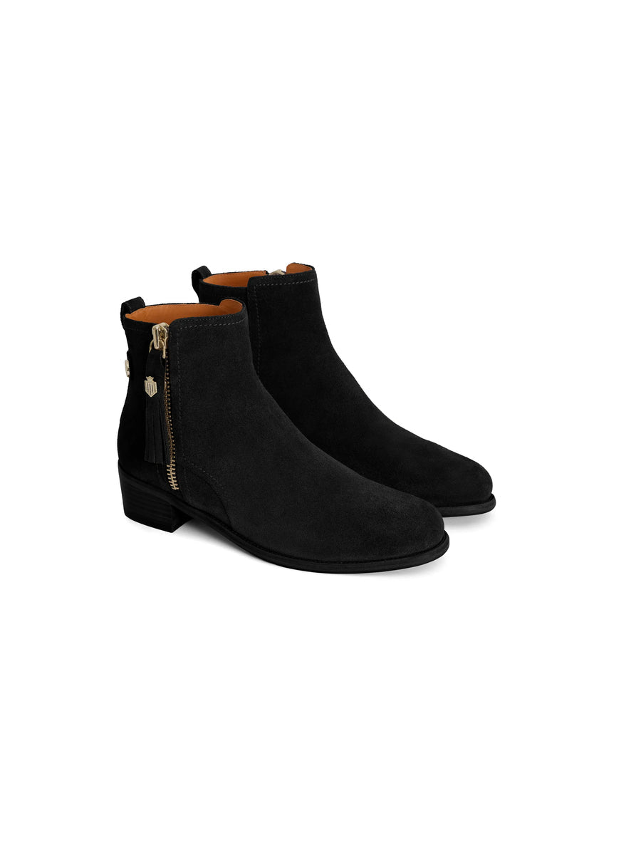 Oakham Black Ankle Boots