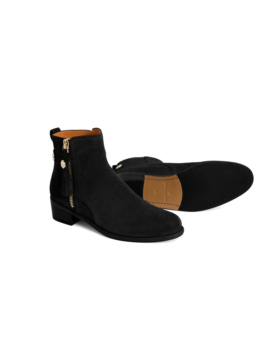 Oakham Black Ankle Boots