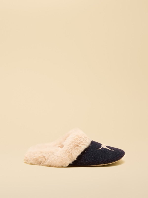 Slippet Luxe Navy Labrador Slippers