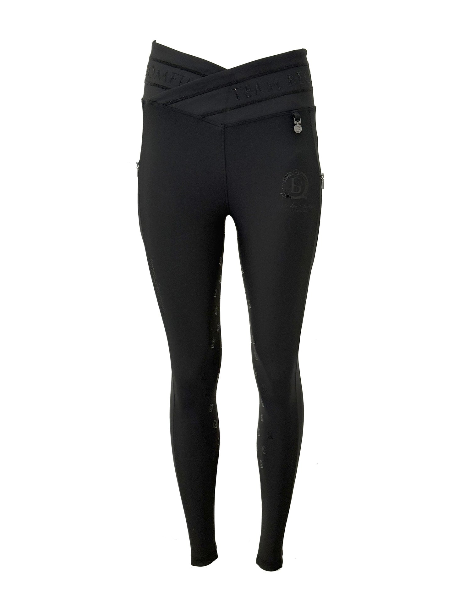 Celeste Black Crystal Leggings