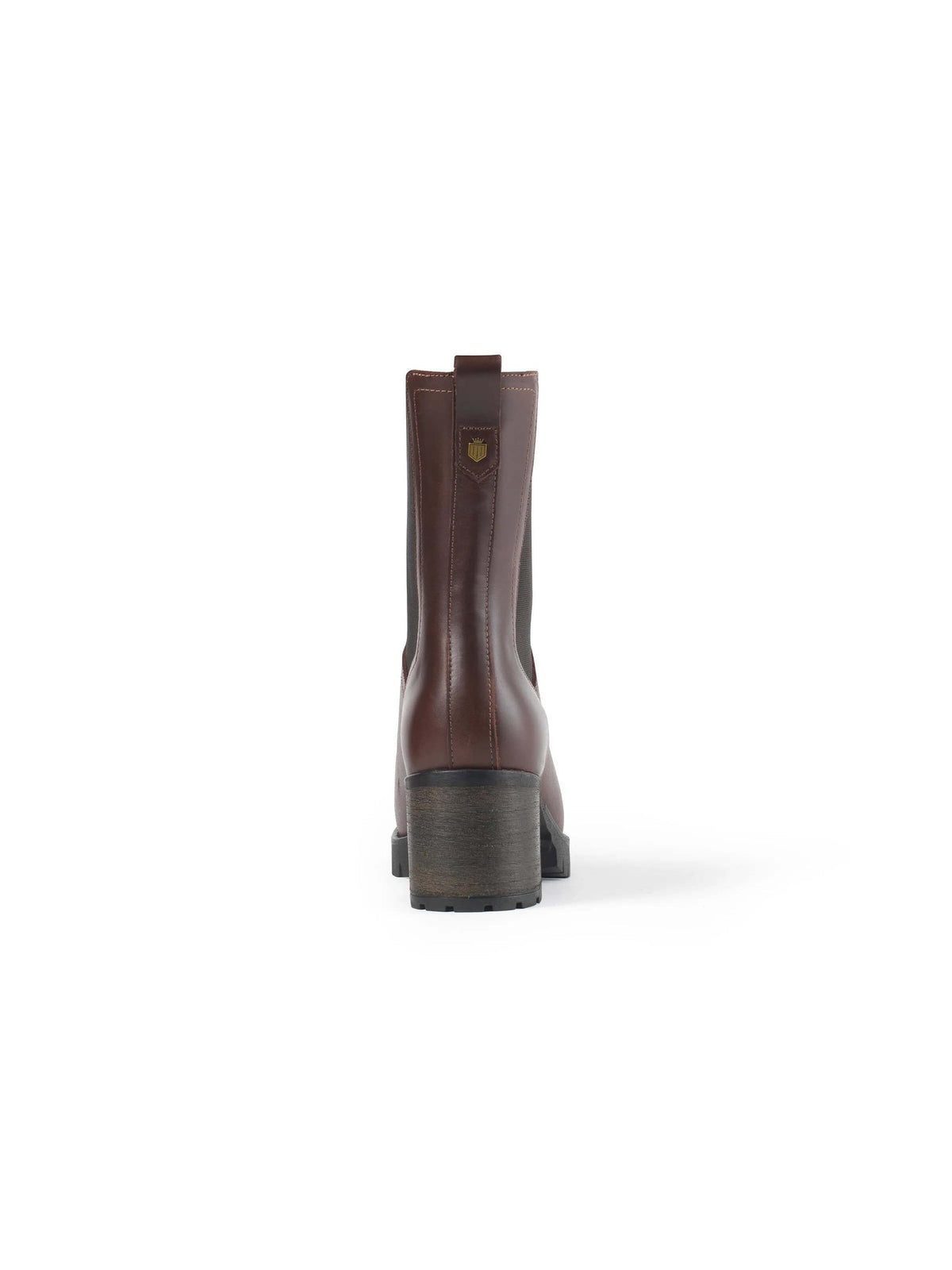 Boudica Mahogany leather Heeled ankle boots