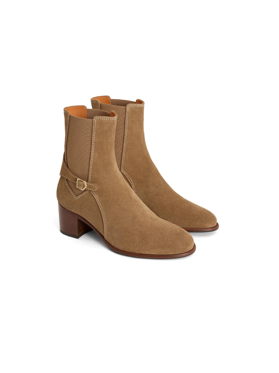 Ambleside Tan Heeled Ankle Boots