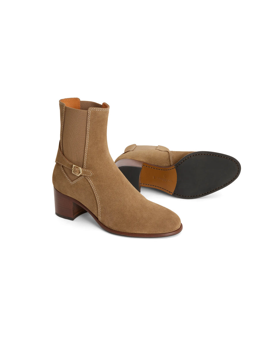Ambleside Tan Heeled Ankle Boots