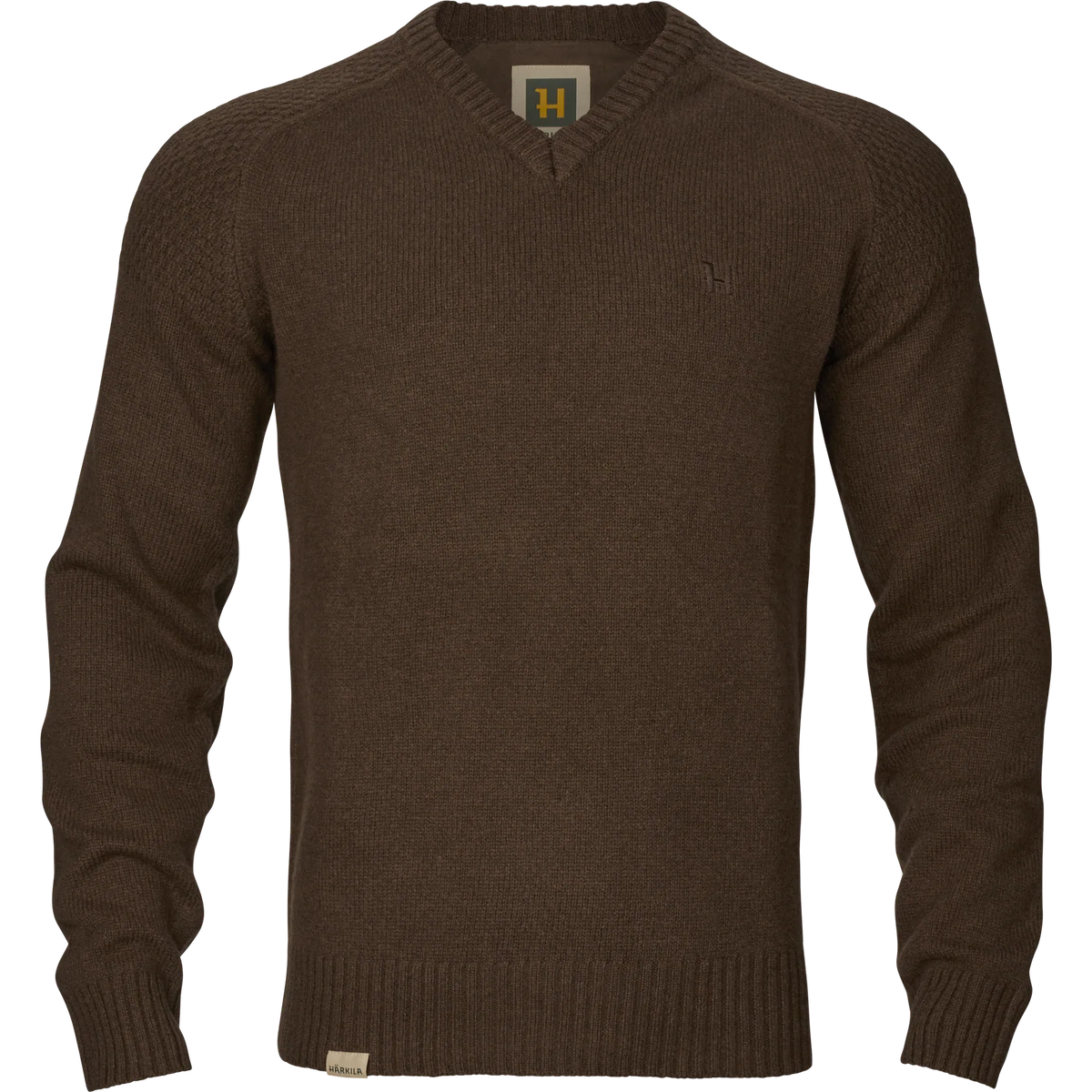 Vincent Merino V-neck Pullover Demitasse Brown