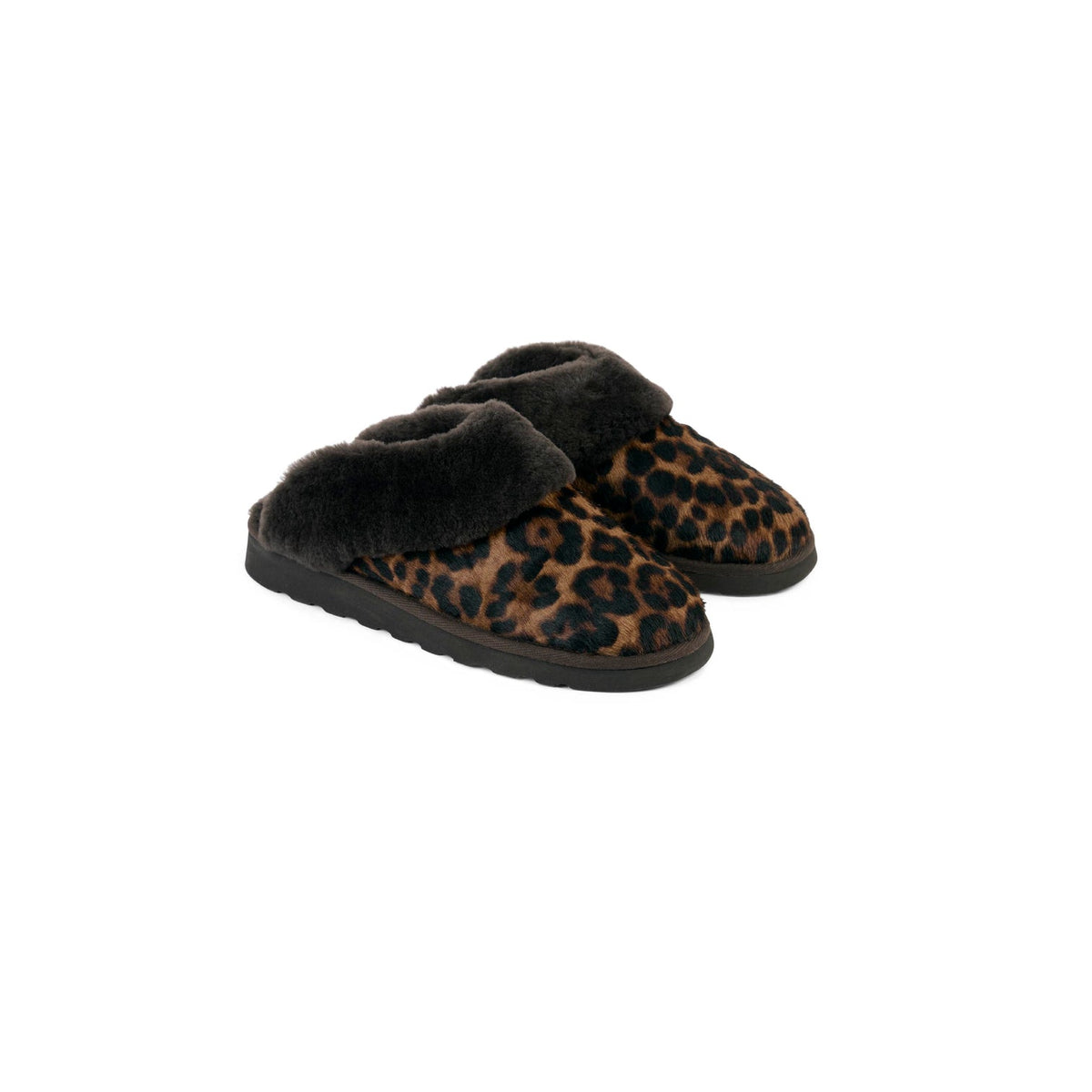 Glencoe Leopard haircalf Slippers