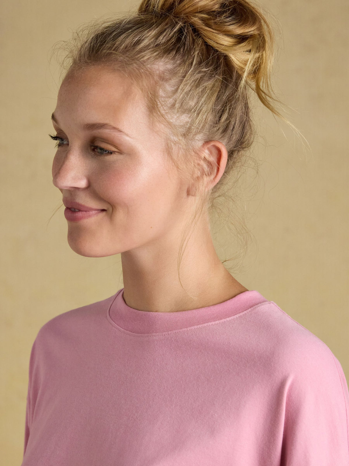 Pink Cotton Long Sleeve Pyjama Top