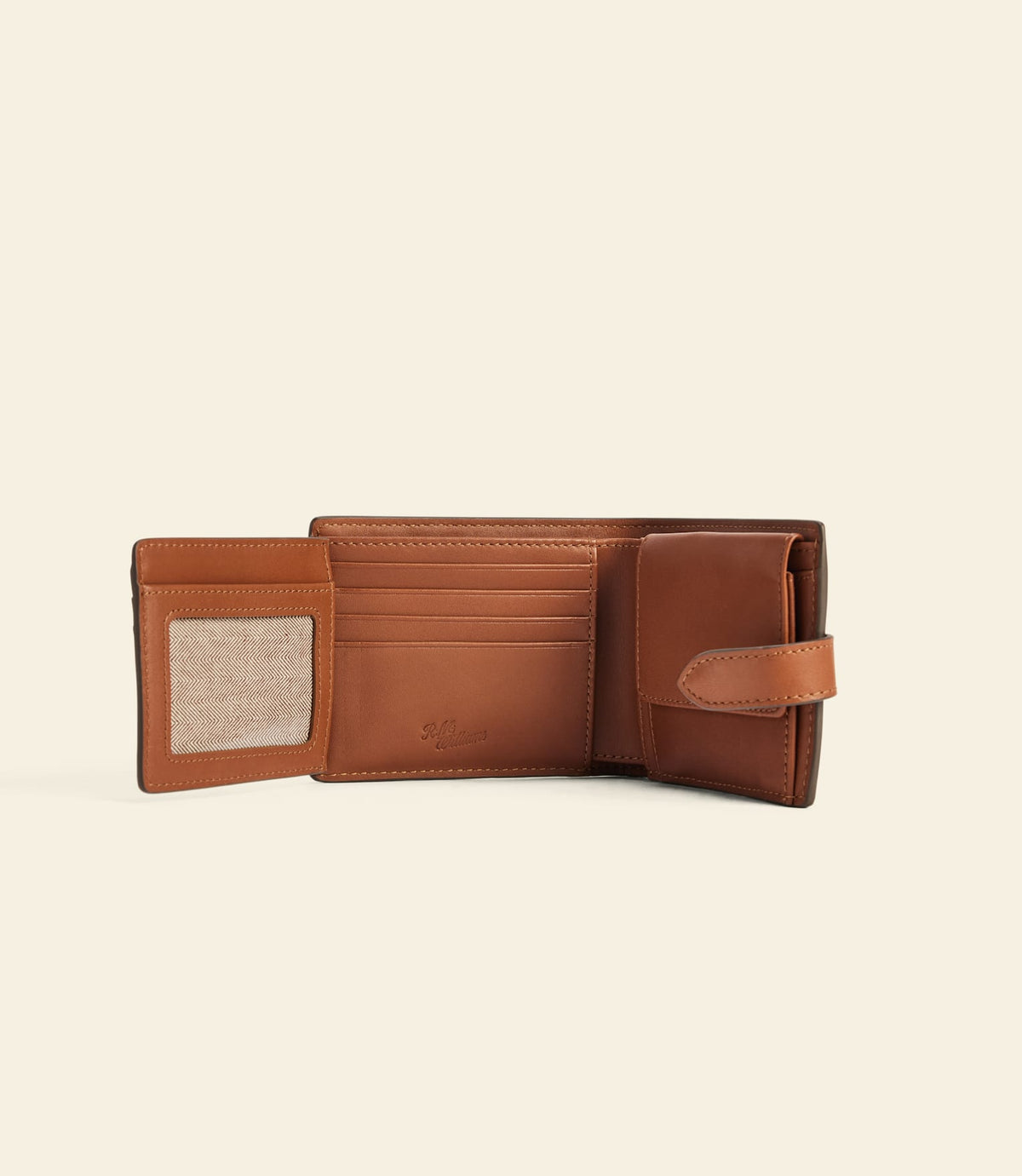 Wallet with Pocket & Tab Tan