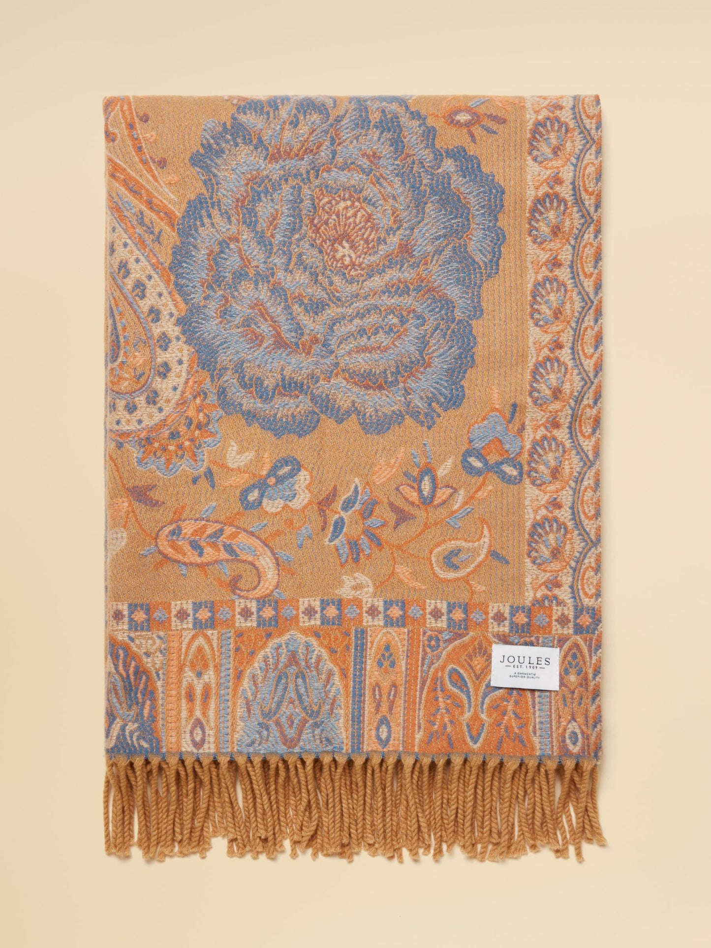 Erin Neutral Jacquard Scarf