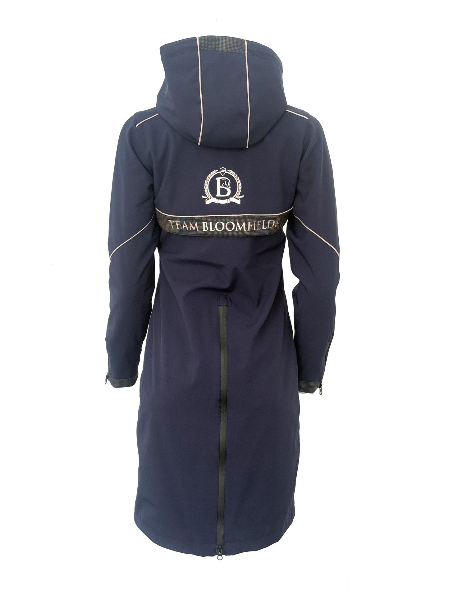 Faye Navy Long Rain Coat
