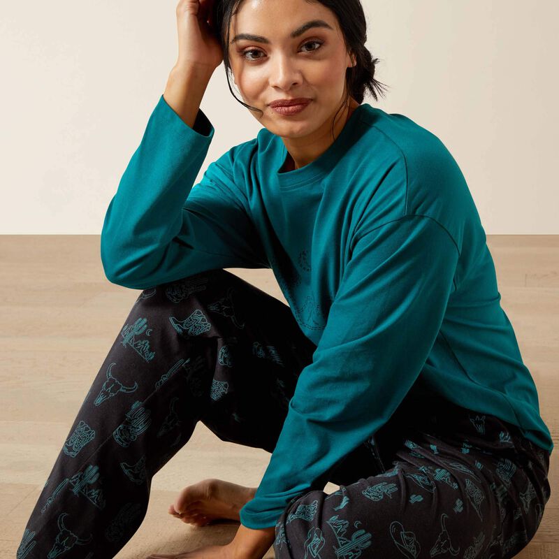 Dreams Pyjama Set Deserted Print