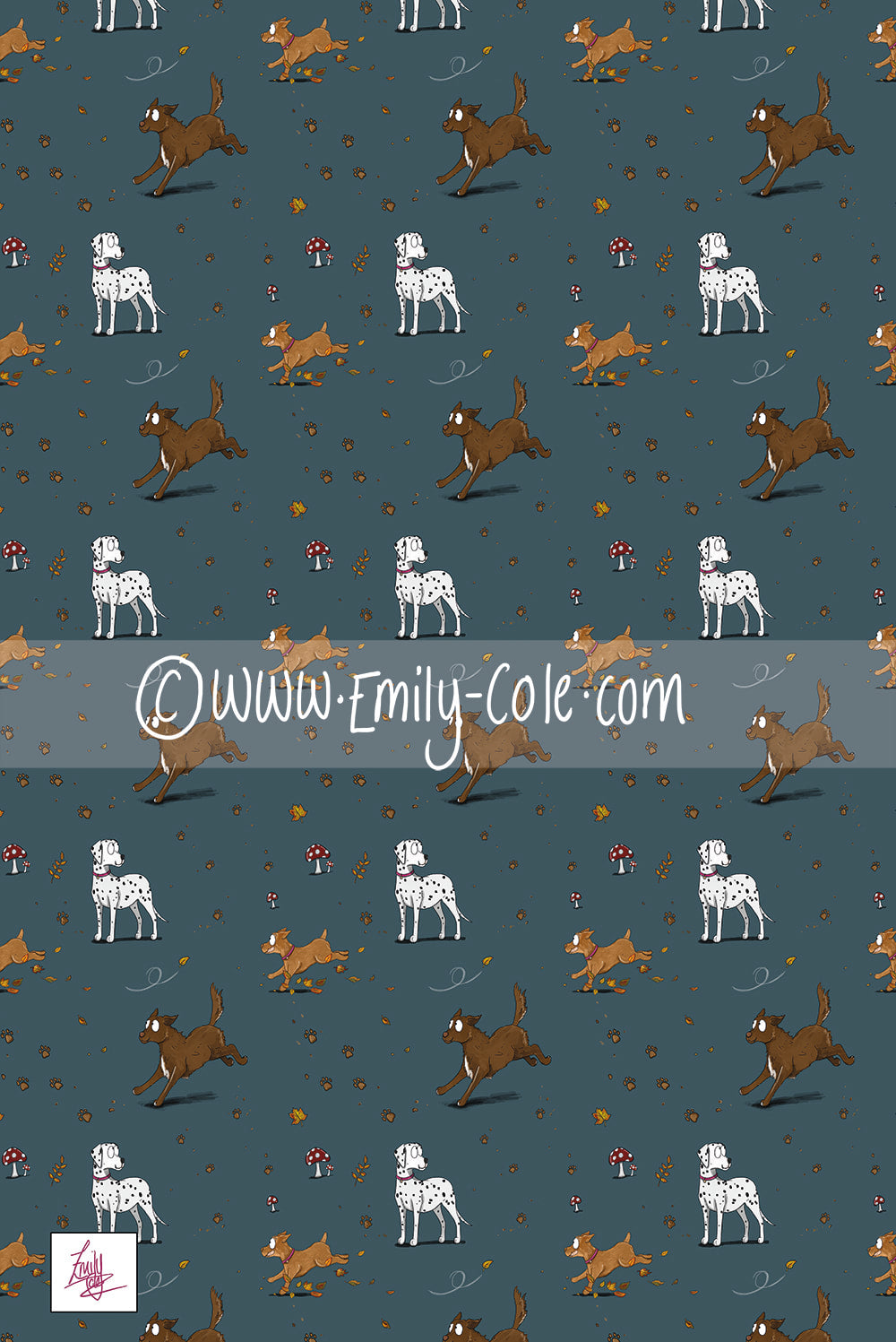 ‘Muddy Paws’ Tea Towel