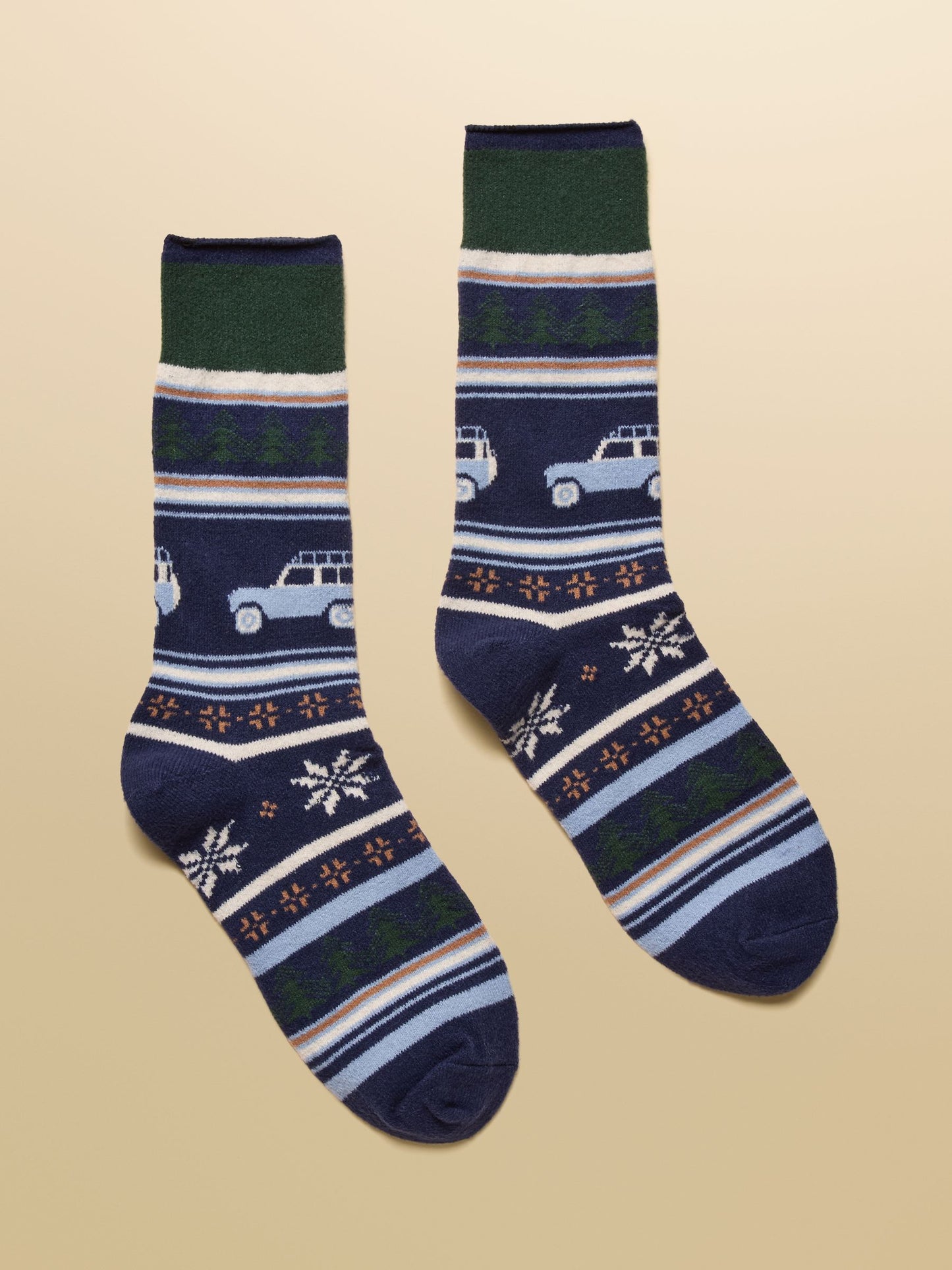 Men's Weston Navy Fair Isle Sock