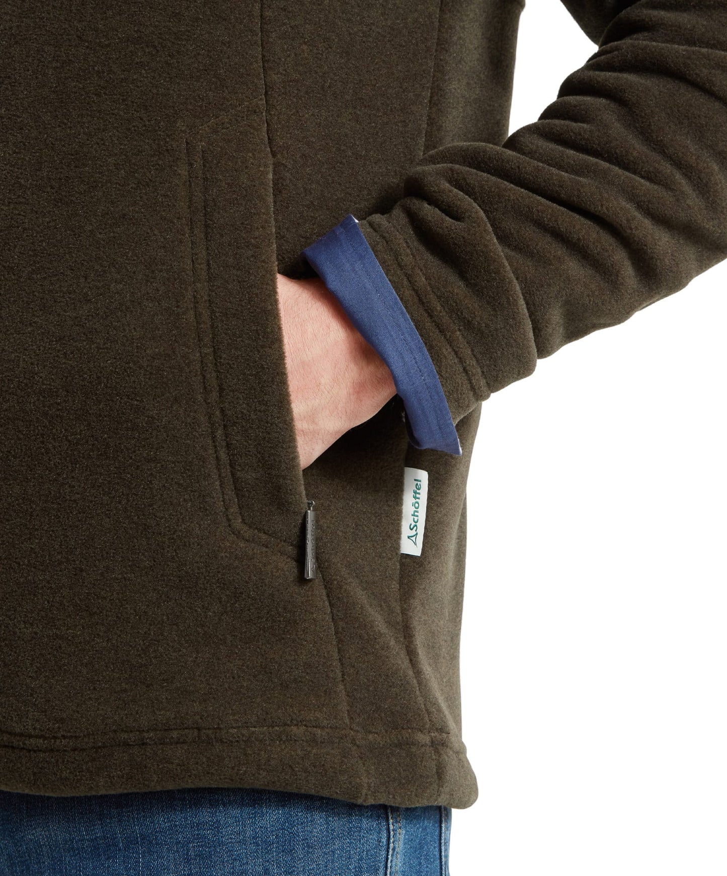 Berkeley Quarter Zip Fleece Dark Olive