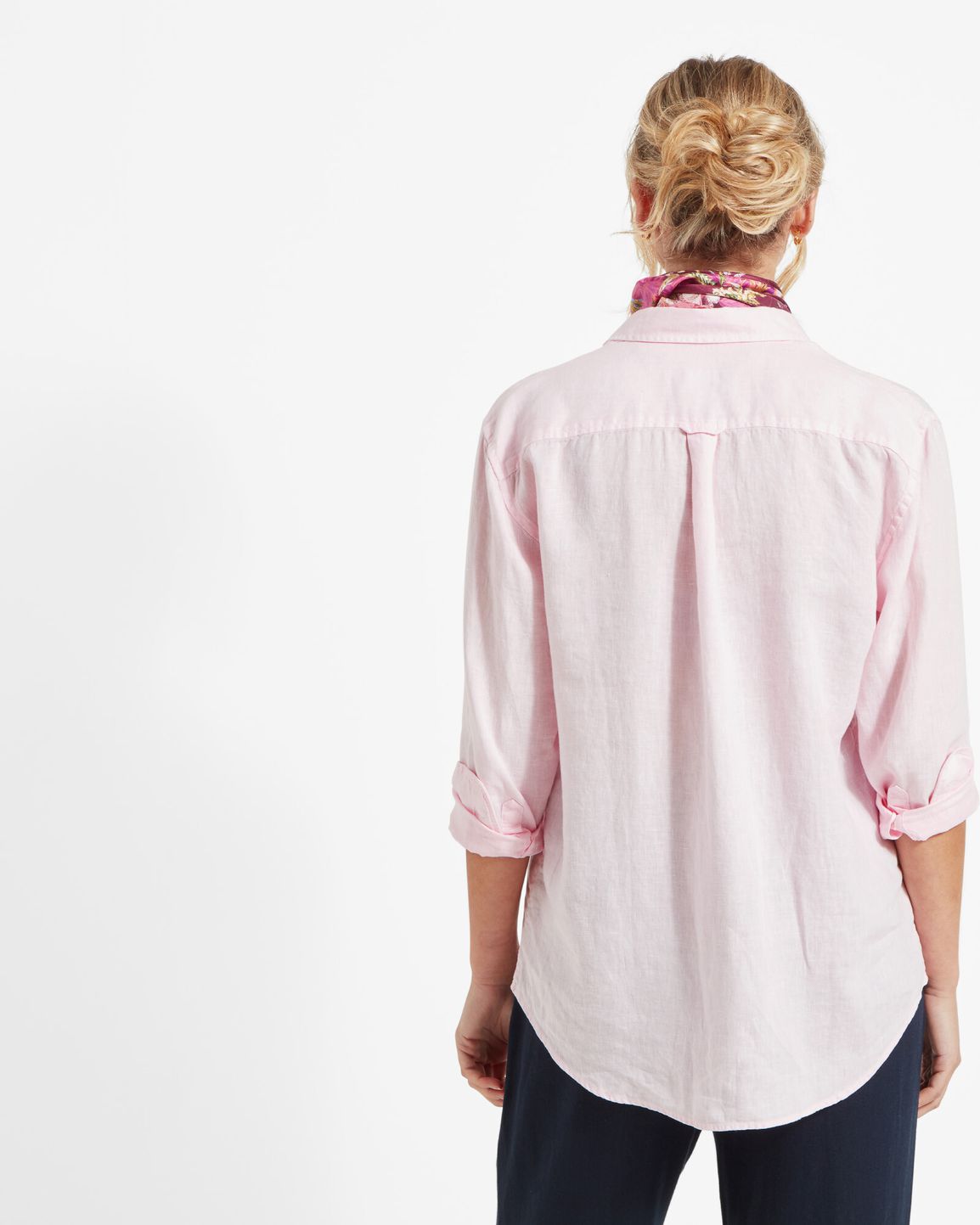 Salthouse Linen Shirt -Pale Pink