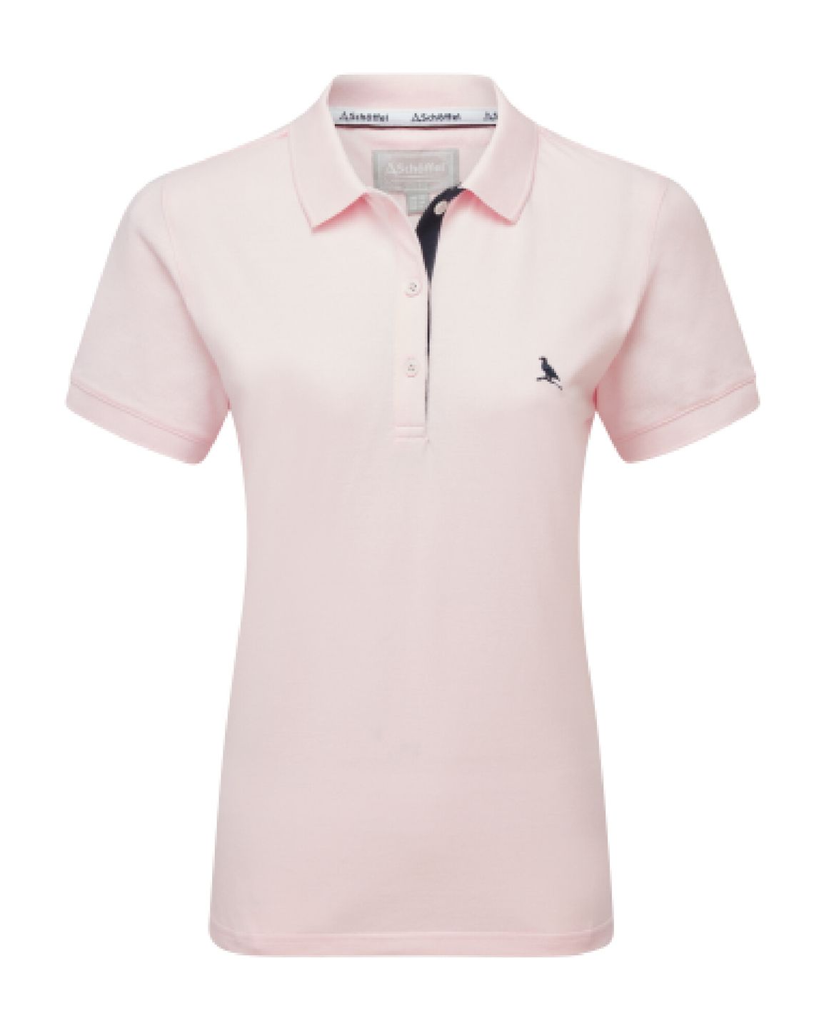 Ladies St Ives Polo Shirt Pale Pink