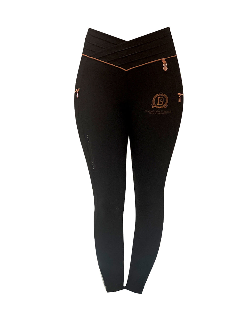 Maya Ultra High Pleated Black Leggings