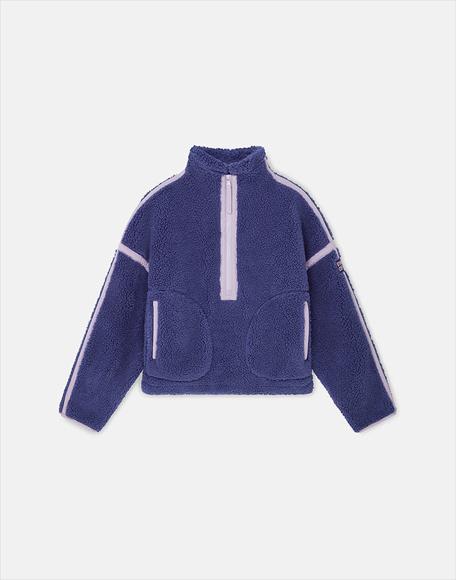 Industry Fleece Half Zip Violet Smoke