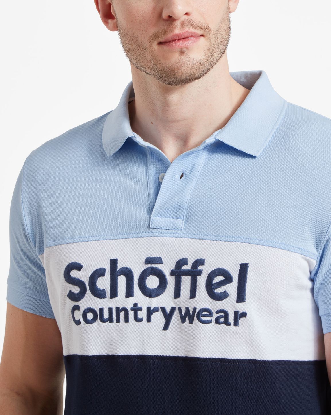Exeter Heritage Polo Shirt Pale Blue