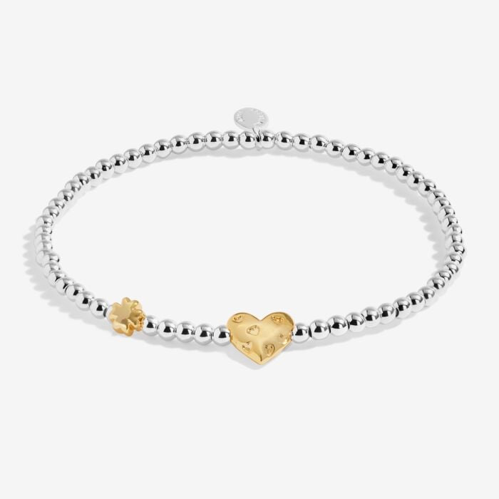 Birth Month A Little 'March' Bracelet in Silver and Gold Plating