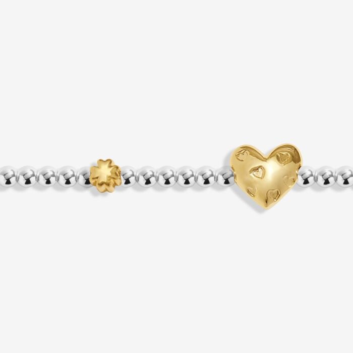 Birth Month A Little 'March' Bracelet in Silver and Gold Plating