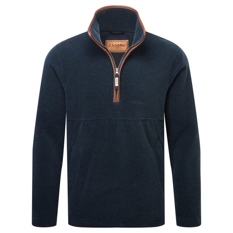 Berkeley 1/4 zip fleece Petrol Blue