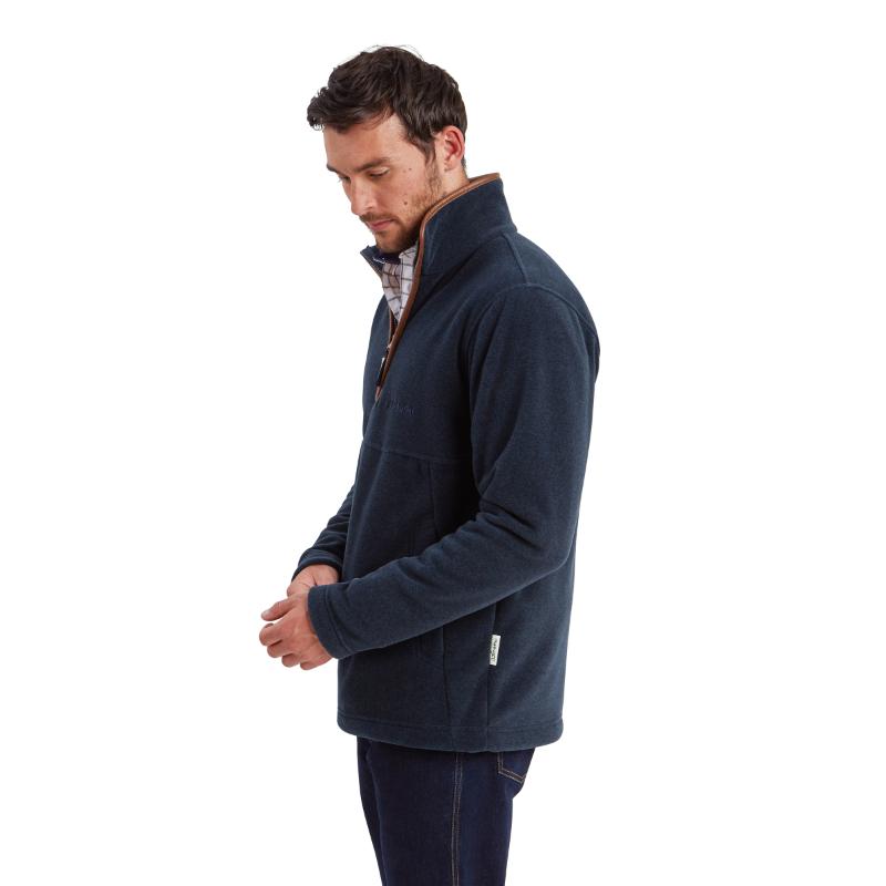 Berkeley 1/4 zip fleece Petrol Blue