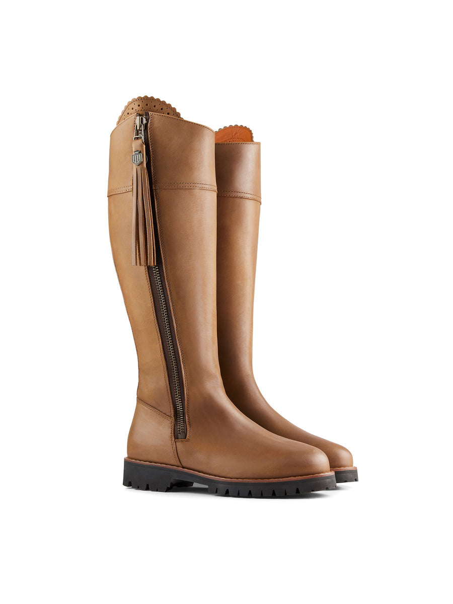 The Explorer Women's Waterproof Boot - Oak Leather, Sporting Calf