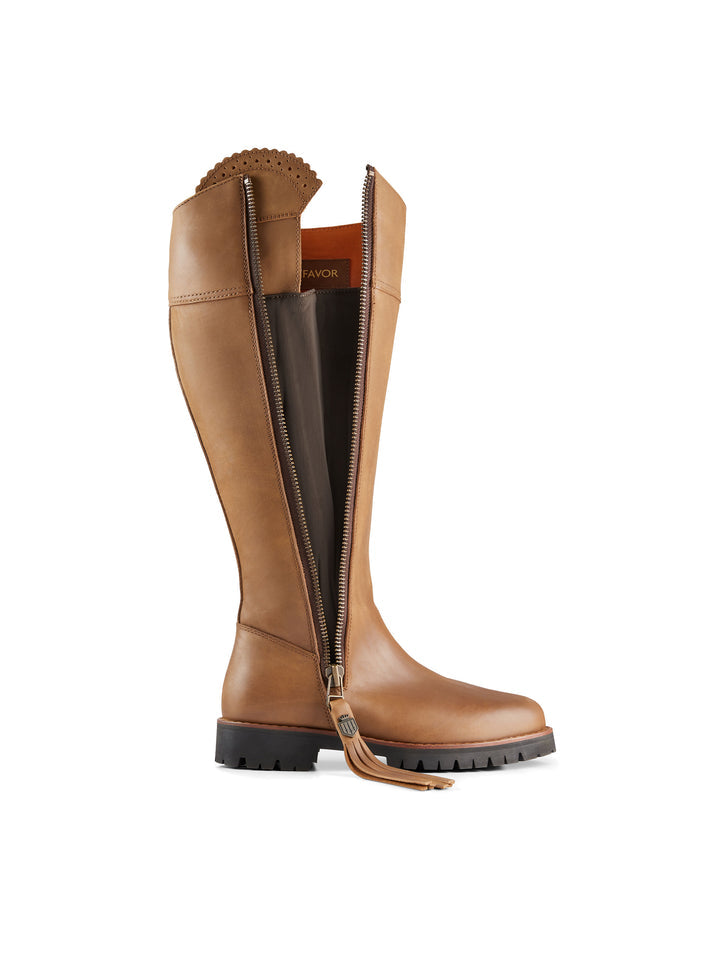 The Explorer Women's Waterproof Boot - Oak Leather, Sporting Calf