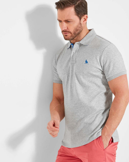 St Ives Jersey Polo Shirt Grey