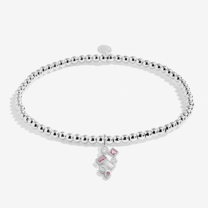 A Little 'Happiest Of Birthdays' Bracelet in Silver Plating