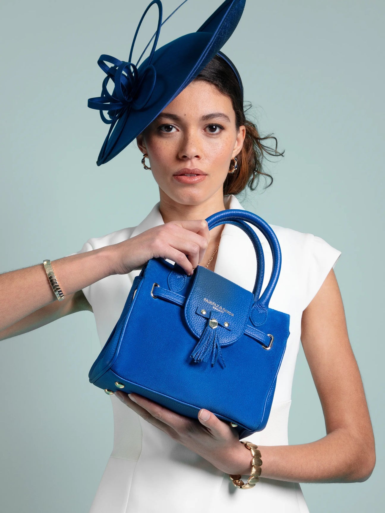 Windsor Women's Mini Handbag - Porto Blue Suede
