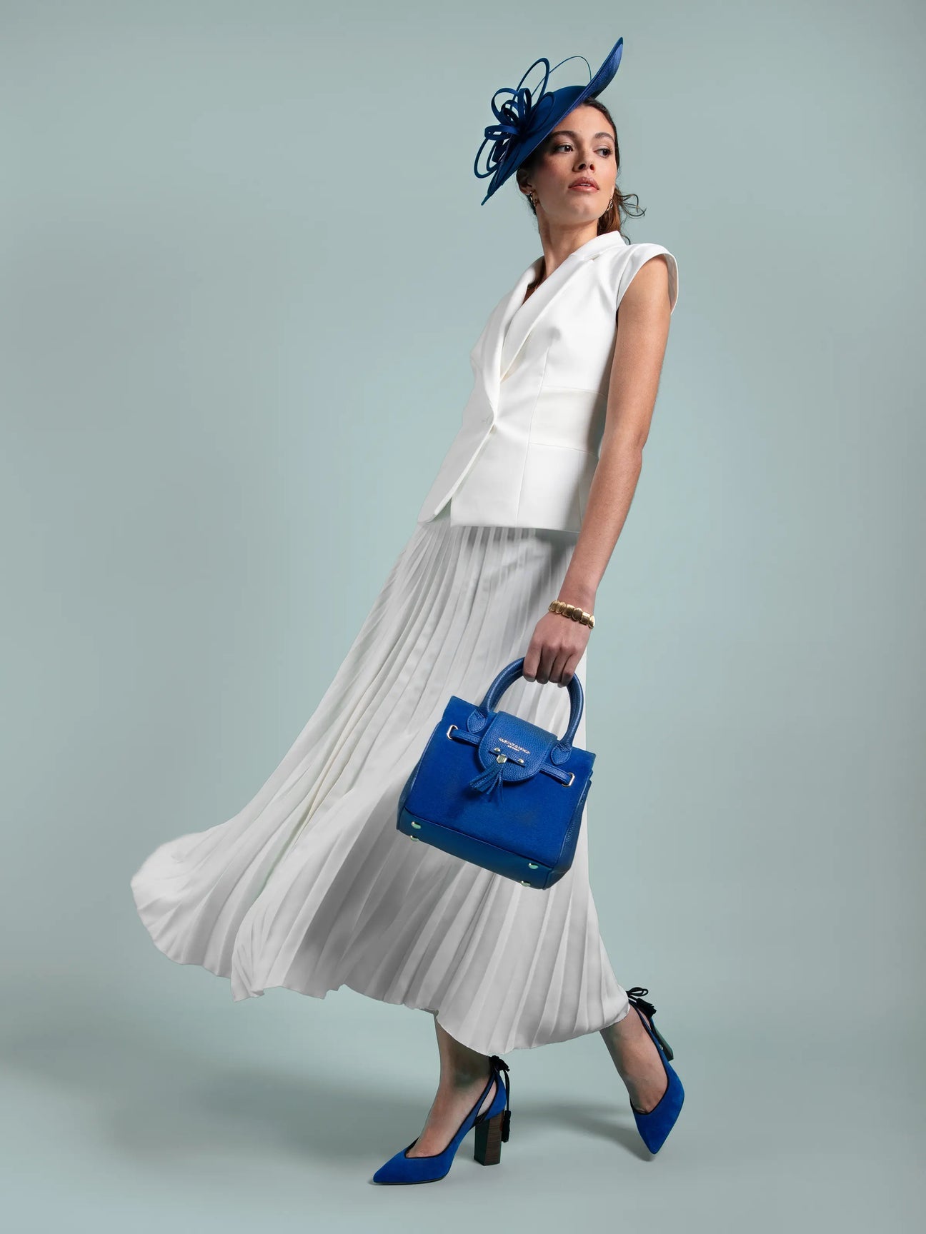 Windsor Women's Mini Handbag - Porto Blue Suede